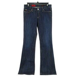AG Adriano Goldschmied The Club Jeans Blue Denim Womens 27 Flare Leg Low Rise